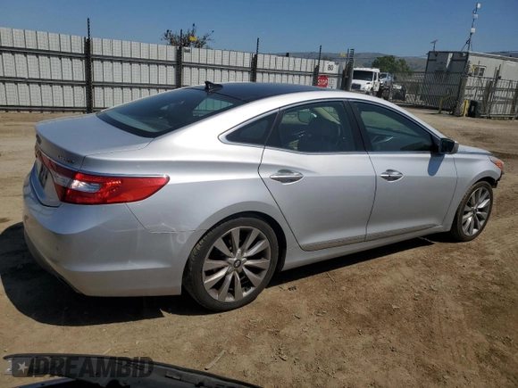 2016 Hyundai Azera Limited with VIN KMHFH4JG2GA520030, listed as a Copart auction lot 55767035 with 178,029 mi miles and Salvage Title. Bid and sale history available at DreamBid. Image 3.