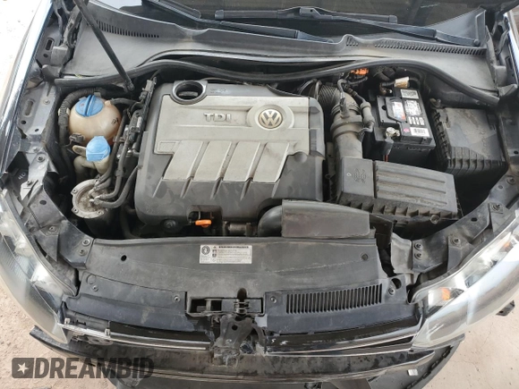 2012 Volkswagen Jetta TDI with VIN 3VWML7AJ7CM612025, listed as a Copart auction lot 51139705 with 150,448 mi miles and Salvage title. Bid and sale history available at DreamBid. Image 11.