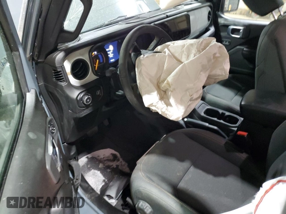 2024 Jeep Wrangler Willys with VIN 1C4PJXAG4RW260511, listed as a Copart auction lot 42425645 with 11,996 mi miles and Salvage title. Bid and sale history available at DreamBid. Image 8.