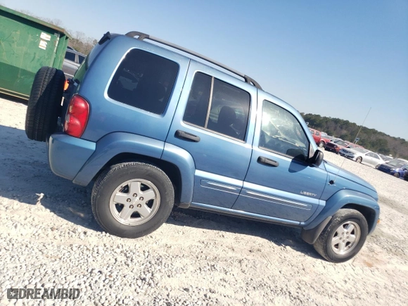 2004 Jeep Liberty Limited with VIN 1J4GL58K04W297888, listed as a Copart auction lot 46644735 with 197,653 mi miles and Salvage Title. Bid and sale history available at carsss.com. Image 3.