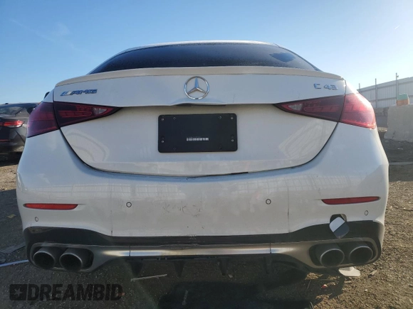 2023 Mercedes-Benz C 43 AMG with VIN W1KAF8HB3PR073401, listed as a Copart auction lot 87645465 with 27,805 mi miles and Salvage Title. Bid and sale history available at DreamBid. Image 6.