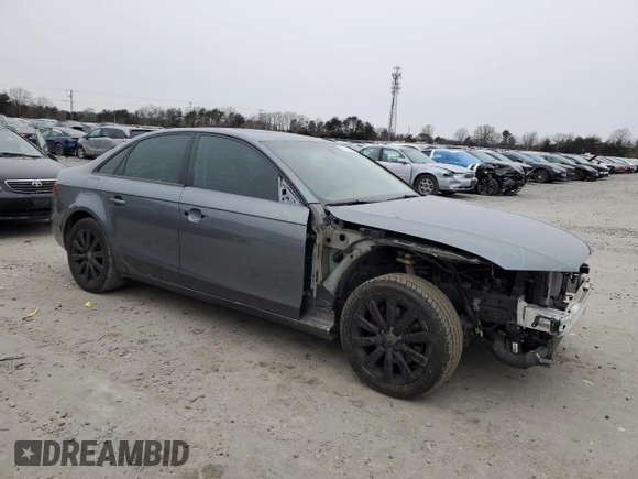2013 Audi A4 Premium with VIN WAUAFAFL3DN009288, listed as a Copart auction lot 45475885 with 106,170 mi miles and Salvage Title. Bid and sale history available at carsss.com. Image 4.