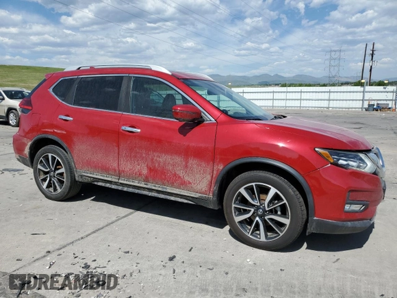 2017 Nissan Rogue SV with VIN 5N1AT2MV0HC762456, listed as a Copart auction lot 57492675 with 81,267 mi miles and Salvage title. Bid and sale history available at DreamBid. Image 4.