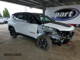 2023 Jeep Compass Trailhawk with VIN 3C4NJDDN1PT503243, listed as a Copart auction lot 60724475 with 13,063 mi miles and Salvage title. Bid and sale history available at DreamBid. Image 4.