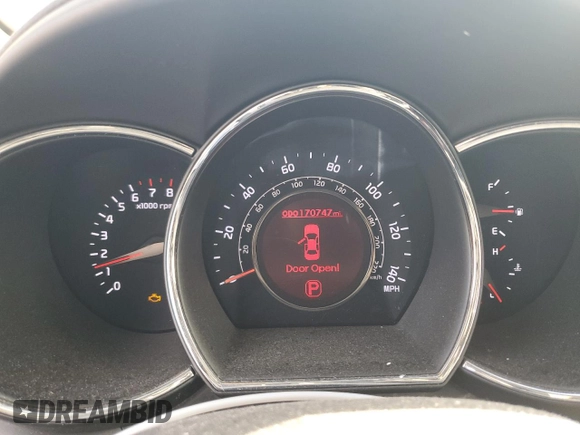 2013 Kia Rio EX with VIN KNADN4A37D6207746, listed as a Copart auction lot 64828395 with 170,747 mi miles and Clean title. Bid and sale history available at DreamBid. Image 9.