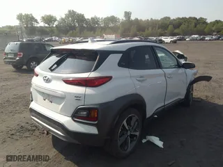 2021 Hyundai Kona Ultimate with VIN KM8K5CA57MU610302, listed as a IAAI auction lot 36878990 with 5,985 mi miles. Bid and sale history available at carsss.com. Image 4.