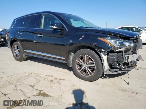 2019 Infiniti QX60 Luxe with VIN 5N1DL0MN1KC548908, listed as a Copart auction lot 48357945 with 89,353 mi miles and Salvage Title. Bid and sale history available at DreamBid. Image 4.