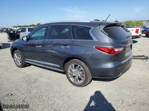 2013 Infiniti JX35 with VIN 5N1AL0MM1DC347846, listed as a Copart auction lot 72578124 with 164,277 mi miles and Clean Title. Bid and sale history available at carsss.com. Image 2.
