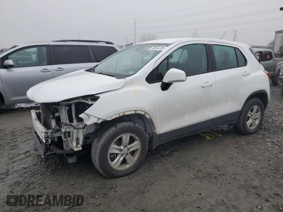 2017 Chevrolet Trax LS with VIN KL7CJNSBXHB129513, listed as a Copart auction lot 88544705 with 87,508 mi miles and Salvage Title. Bid and sale history available at carsss.com. Image 1.