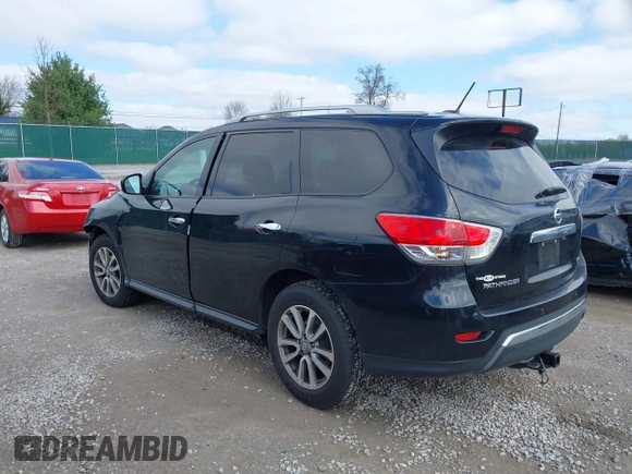 2015 Nissan Pathfinder SV with VIN 5N1AR2MN2FC677985, listed as a IAAI auction lot 41879156 with 114,339 mi miles and . Bid and sale history available at DreamBid. Image 3.