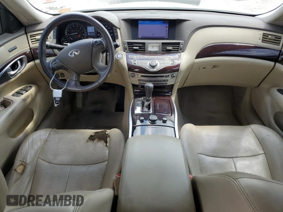 2013 Infiniti M37 with VIN JN1BY1AP0DM512717, listed as a Copart auction lot 69612474 with 125,102 mi miles and Salvage Title. Bid and sale history available at carsss.com. Image 8.