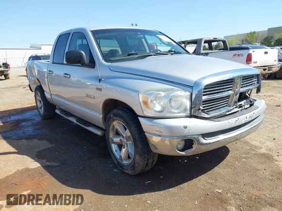 2008 Dodge 1500 SLT with VIN 1D7HA18248S534684, listed as a IAAI auction lot 42012870 with 277,516 mi miles. Bid and sale history available at carsss.com. Image 1.