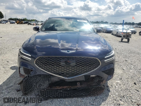2023 Genesis G70 2.0T with VIN KMTG34TA8PU127827, listed as a Copart auction lot 59662305 with 6,310 mi miles and Salvage title. Bid and sale history available at DreamBid. Image 5.
