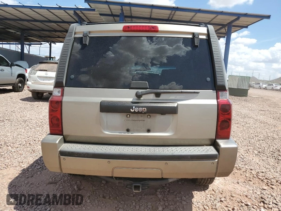 2006 Jeep Commander with VIN 1J8HH48K46C203109, listed as a Copart auction lot 65867435 with 191,804 mi miles and Salvage title. Bid and sale history available at DreamBid. Image 6.