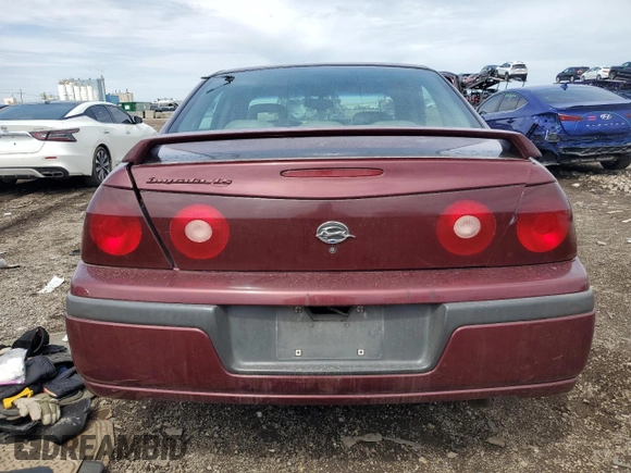 2002 Chevrolet Impala LS z VIN 2G1WH55K829312160, wystawiony jako Copart lot #54164335 z przebiegiem 107 203 mil mil oraz Szkoda całkowita • Salvage title. Historia ofert i sprzedaży dostępna na DreamBid. Obrazek 6.