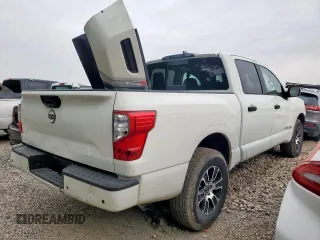 2024 Nissan Titan SV with VIN 1N6AA1ECXRN112621, listed as a Copart auction lot 47755875 with 9,298 mi miles and Salvage title. Bid and sale history available at DreamBid. Image 3.