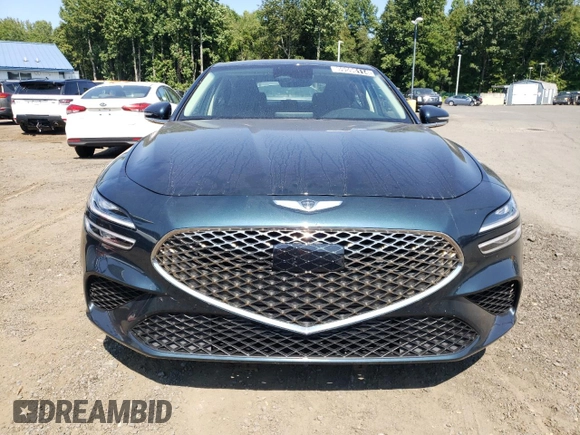 2023 Genesis G70 2.0T with VIN KMTG34TA6PU131696, listed as a Copart auction lot 69596114 with 29,968 mi miles and Salvage Title. Bid and sale history available at DreamBid. Image 5.