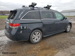 2015 Honda Odyssey EX-L with VIN 5FNRL5H67FB114687, listed as a Copart auction lot 51413005 with 90,621 mi miles and Salvage Title. Bid and sale history available at carsss.com. Image 3.