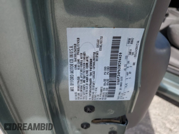 2003 Ford Focus SE with VIN 1FAFP34P63W294459, listed as a Copart auction lot 49710355 with 69,449 mi miles and Salvage Title. Bid and sale history available at carsss.com. Image 14.