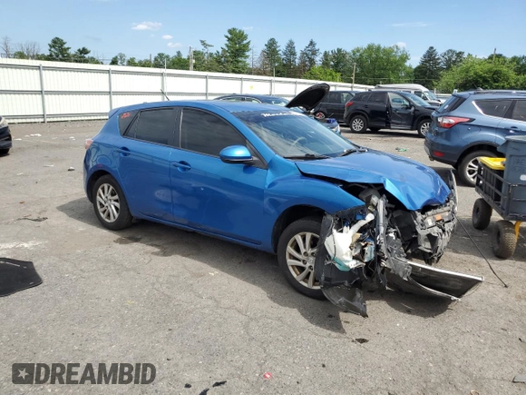 2012 Mazda 3 i Touring with VIN JM1BL1L88C1679005, listed as a Copart auction lot 64215215 with 133,091 mi miles and Salvage title. Bid and sale history available at DreamBid. Image 4.