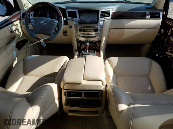 2013 Lexus LX 570 with VIN JTJHY7AX0D4124846, listed as a Copart auction lot 52639575 with 50,687 mi miles and Salvage Title. Bid and sale history available at DreamBid. Image 8.