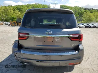 2020 Infiniti QX80 Luxe z VIN JN8AZ2NFXL9703516, wystawiony jako Copart lot #56106045 z przebiegiem 105 257 mil mil oraz Szkoda całkowita • Salvage title. Historia ofert i sprzedaży dostępna na DreamBid. Obrazek 6.