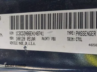 2014 Dodge Avenger SE with VIN 1C3CDZAB6EN148741, listed as a IAAI auction lot 42094363 with 126,598 mi miles and . Bid and sale history available at carsss.com. Image 9.