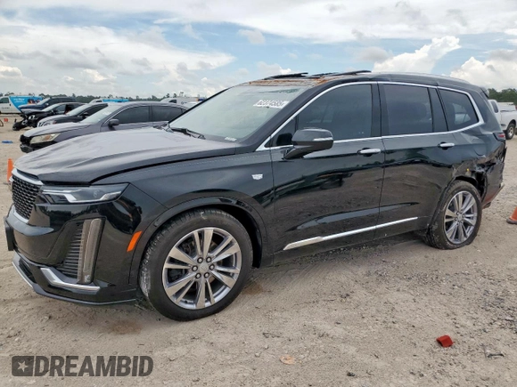 2024 Cadillac XT6 FWD Premium Luxury with VIN 1GYKPCRS7RZ709179, listed as a Copart auction lot 62374585 with 19,442 mi miles and Salvage title. Bid and sale history available at DreamBid. Image 1.