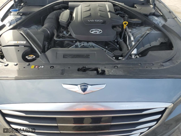 2016 Hyundai Genesis 3.8L with VIN KMHGN4JEXGU115091, listed as a Copart auction lot 47765205 with 29,698 mi miles and Salvage Title. Bid and sale history available at carsss.com. Image 11.