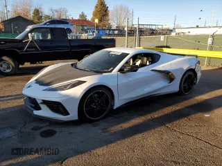 2023 Chevrolet Corvette 2LT with VIN 1G1YB2D40P5101955, listed as a Copart auction lot 50660255 with 21,419 mi miles and Salvage Title. Bid and sale history available at carsss.com. Image 1.