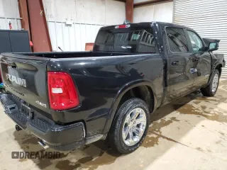 2025 Ram 1500 Big Horn with VIN 1C6SRFFP6SN540259, listed as a Copart auction lot 44974115 with 814 mi miles and Salvage Title. Bid and sale history available at carsss.com. Image 3.