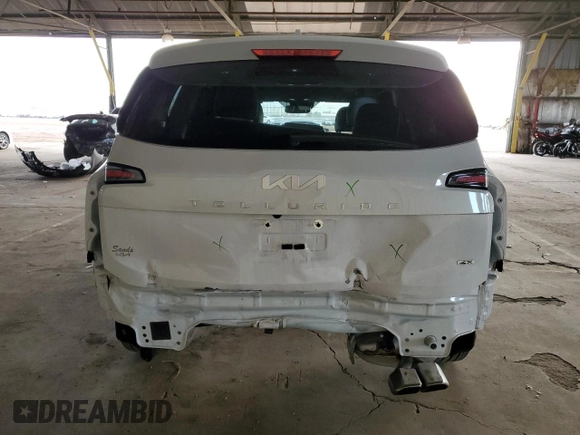 2023 Kia Telluride SX X-Line with VIN 5XYP5DGC5PG361512, listed as a Copart auction lot 78152114 with 28,693 mi miles and Salvage title. Bid and sale history available at DreamBid. Image 6.