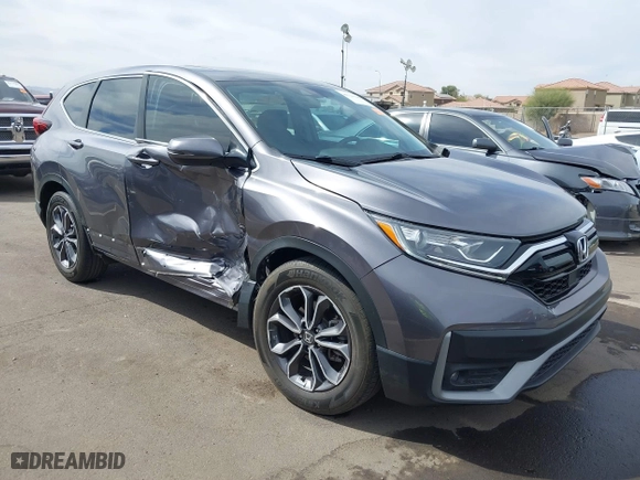 2021 Honda CR-V EX with VIN 2HKRW1H56MH428143, listed as a IAAI auction lot 41729140 with 19,250 mi miles. Bid and sale history available at carsss.com. Image 1.