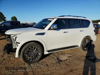 2023 Nissan Armada Platinum with VIN JN8AY2DA1P9400185, listed as a Copart auction lot 86852214 with 14,158 mi miles and Salvage Title. Bid and sale history available at carsss.com. Image 1.