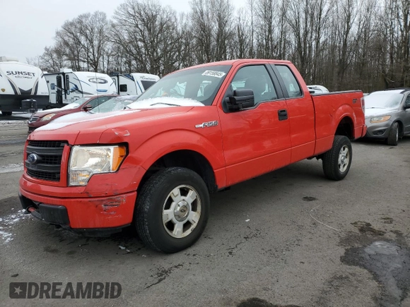 2014 Ford F-150 XL with VIN 1FTFX1EF8EFC59266, listed as a Copart auction lot 89158845 with 176,448 mi miles and Salvage Title. Bid and sale history available at carsss.com. Image 1.