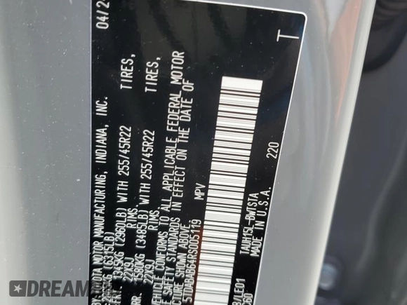 2024 Lexus TX 500h F Sport Premium z VIN 5TDABAB64RS005119, wystawiony jako Copart lot #43784535 z przebiegiem 13 688 mil mil oraz Szkoda całkowita • Salvage title. Historia ofert i sprzedaży dostępna na DreamBid. Obrazek 13.