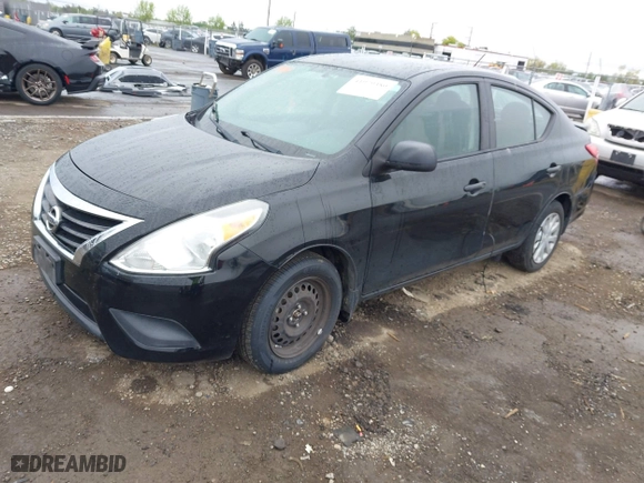 2015 Nissan Versa SV with VIN 3N1CN7AP1FL809508, listed as a IAAI auction lot 41979380 with 190,307 mi miles. Bid and sale history available at carsss.com. Image 2.