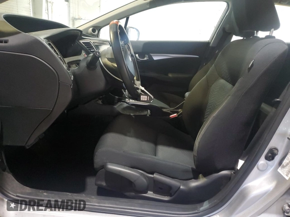 2015 Honda Civic EX with VIN 19XFB2F8XFE702789, listed as a Copart auction lot 54845435 with 19,367 mi miles and Clean Title. Bid and sale history available at DreamBid. Image 7.