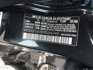2009 Mercedes-Benz C-Class 3.5L Sport with VIN WDDGF56X89R046740, listed as a IAAI auction lot 41931300 with 150,627 mi miles. Bid and sale history available at carsss.com. Image 9.