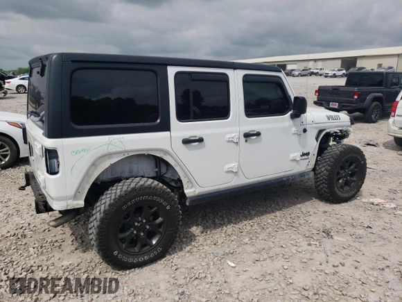 2021 Jeep Wrangler Unlimited Sport S с VIN 1C4HJXDN8MW678979, выставлен на аукционе Copart как лот 57180015 с пробегом 43 335 миль миль и Списание • Salvage title. История ставок и продаж доступна на DreamBid. Изображение 3.
