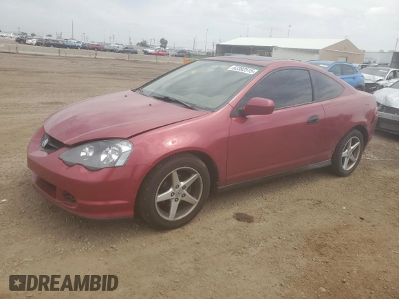 2002 Acura RSX Auto with VIN JH4DC54802C012624, listed as a Copart auction lot 62392515 with 226,368 mi miles and Salvage title. Bid and sale history available at DreamBid. Image 1.