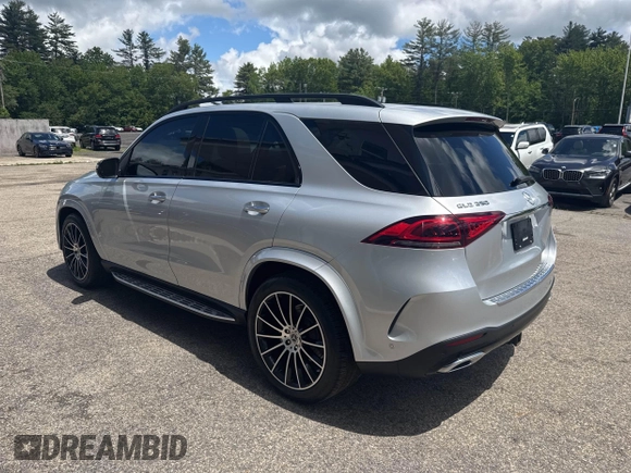 2021 Mercedes-Benz GLE 350 with VIN 4JGFB4JB7MA451823, listed as a IAAI auction lot 42409385 with 91,878 mi miles and . Bid and sale history available at DreamBid. Image 3.