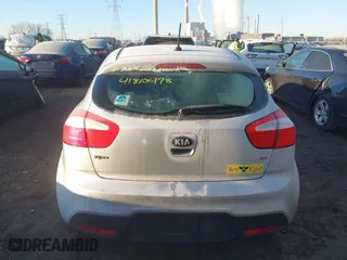 2013 Kia Rio LX with VIN KNADM5A34D6274278, listed as a IAAI auction lot 41810478 with 89,723 mi miles. Bid and sale history available at carsss.com. Image 16.