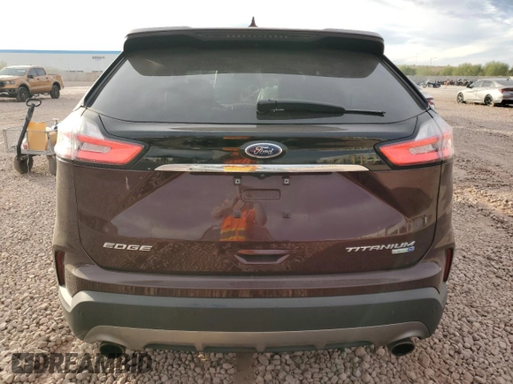2019 Ford Edge Titanium with VIN 2FMPK4K96KBB80142, listed as a Copart auction lot 84847814 with 75,602 mi miles and Salvage title. Bid and sale history available at DreamBid. Image 6.