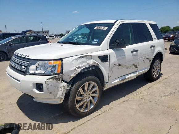 2012 Land Rover LR2 HSE with VIN SALFR2BN1CH311780, listed as a Copart auction lot 63838345 with 89,592 mi miles and Salvage title. Bid and sale history available at DreamBid. Image 1.