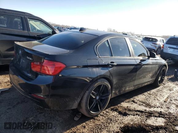 2015 BMW 3 Series 328i xDrive with VIN WBA3B3C52FF547256, listed as a Copart auction lot 49989155 with 90,285 mi miles and Salvage Title. Bid and sale history available at carsss.com. Image 3.