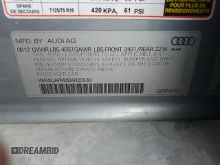 2013 Audi A3 Premium Plus z VIN WAUKJAFM3DA029530, wystawiony jako Copart lot #84448764 z przebiegiem 124 433 mil mil oraz Szkoda całkowita • Salvage title. Historia ofert i sprzedaży dostępna na DreamBid. Obrazek 12.