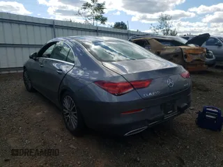 2020 Mercedes-Benz CLA with VIN W1K5J4HB0LN088819, listed as a Copart auction lot 58633461 with 58,595 mi miles. Bid and sale history available at carsss.com. Image 3.