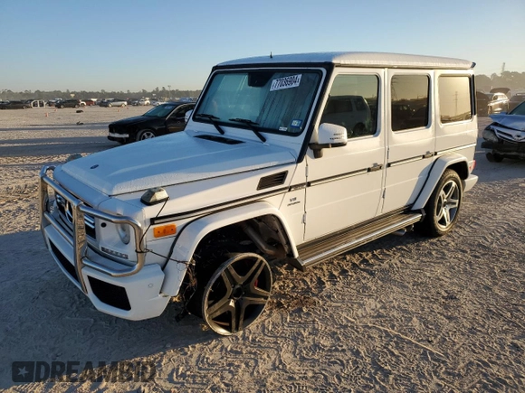 2014 Mercedes-Benz G 63 AMG with VIN WDCYC7DFXEX216271, listed as a Copart auction lot 77036904 with 59,864 mi miles and Salvage title. Bid and sale history available at DreamBid. Image 1.