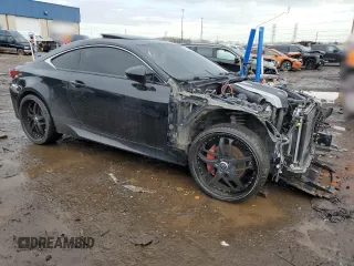 2015 Lexus RC 350 with VIN JTHSE5BC6F5001422, listed as a Copart auction lot 47734105 with 198,584 mi miles and Salvage Title. Bid and sale history available at carsss.com. Image 4.